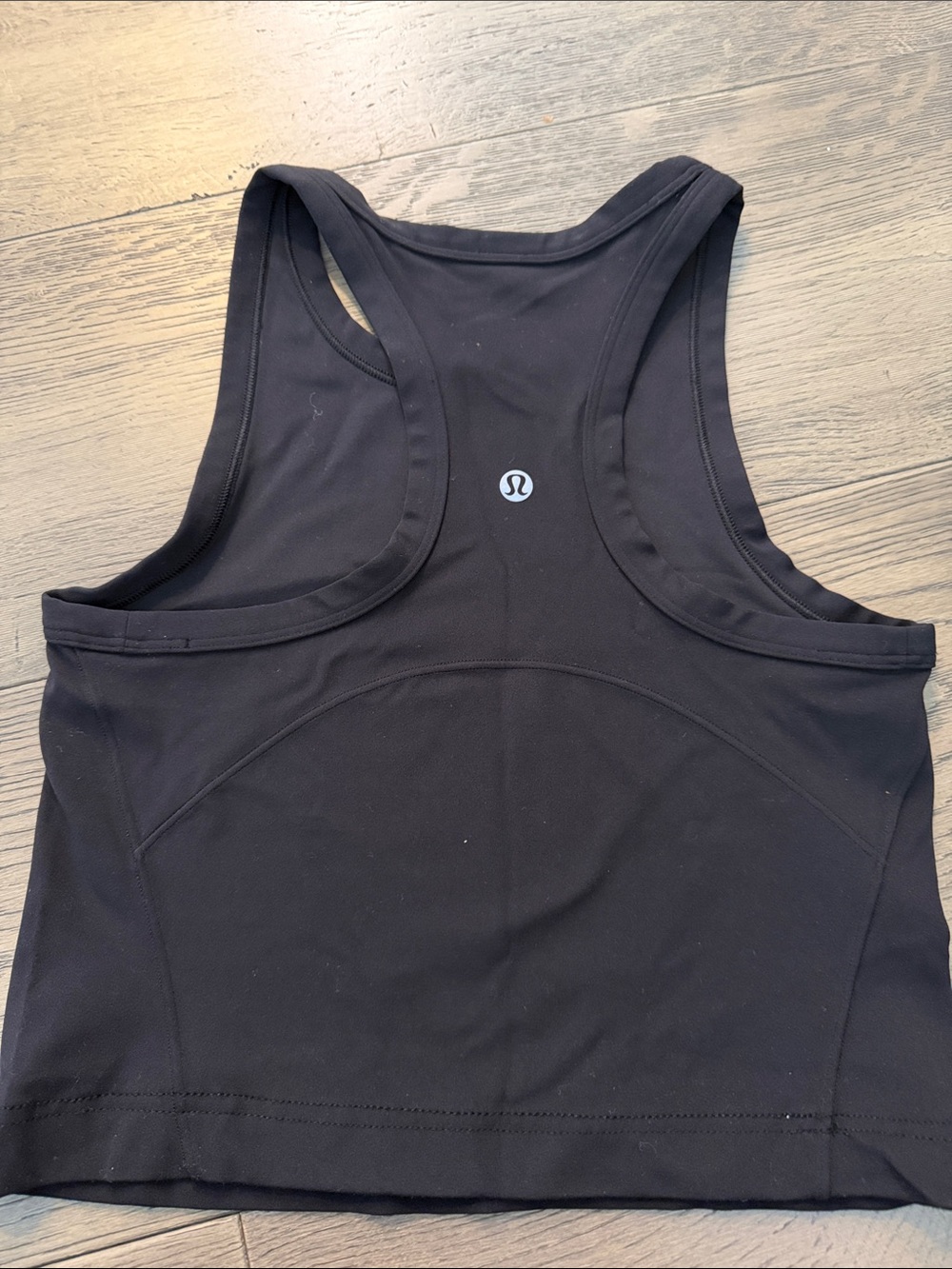 lululemon athletica Black Racerback Crop Tank